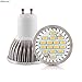 ELINKUME GU10 LED Bulbs,5W Light Bulbs Equivalent 60W Halogen Lamps,Cold White Light 6000K,600LM Energy Saving Bulb,AC 220V,No Dimmable Spotlight Bulb,Aluminum Material,120°Beam Angle,Pack of 10