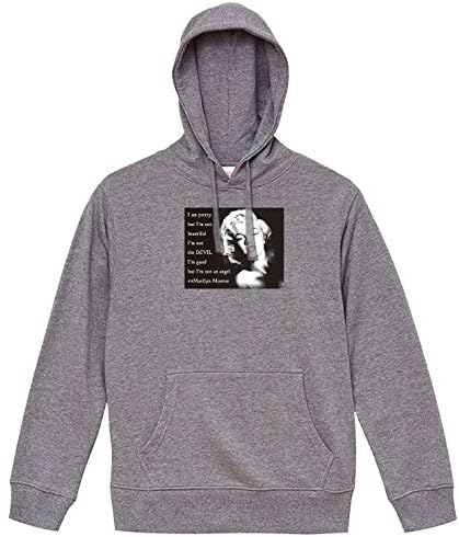 Amazon Lindwurm パーカー メンズ プルオーバー スウェット レディース トレーナー 長袖 フード付き おしゃれ マリリンモンロー Marilyn Monroe ロゴ 海外 トレーナー パーカー 通販