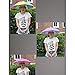 Accinouter Purple Umbrella Hat, Folding Headwear Elastic Headband Sun Rain Gardening Cap