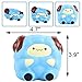 Anboor 4.7 Inches Mini Squishies Sheep Cute Slow Rising Scented Kawaii Lamb Squishies Animal Toy Dolls for Collection Gift Blue