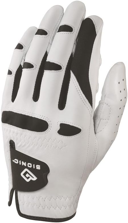 Bionic Gloves –Men’s StableGrip Golf Glove W/ Patented Natural Fit Technology Made from Long Lasting, Durable Genuine Cabretta Leather.