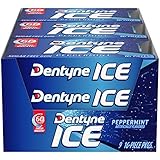 Dentyne Ice Sugar Free Gum (Peppermint  16 Piece  Pack of 9)