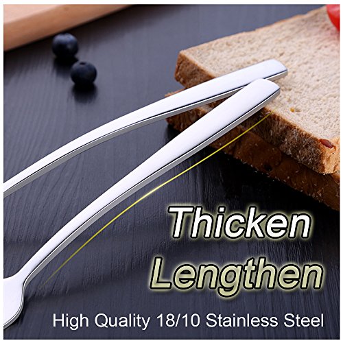 Dinner knives GAKA Food Service Knives Steak Knives Heavy-Duty 18/10 Stainless Steel knives Superior Table Flatware Good For Dinners Parties And All Homes & Kitchens Occasions 6-Piece