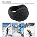Metog Unisex Foldable Ear Warmers knits Winter EarMuffs Black