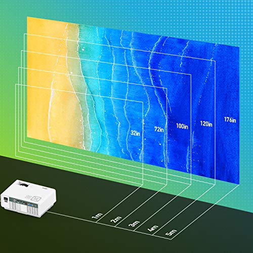 Projector, Spacekey RD-815 LED Mini Video Projector for Multimedia Home Theater, Supports 1080P, Laptops, Smartphones, Amazon Fire TV Stick & DVDs via HDMI, USB, VGA & AV - Thumbnail 2