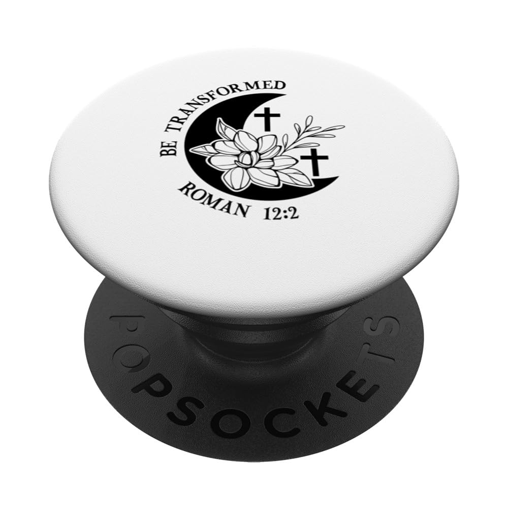 Roman 12:2 Be Transformed Bible Verse PopSockets Swappable PopGrip