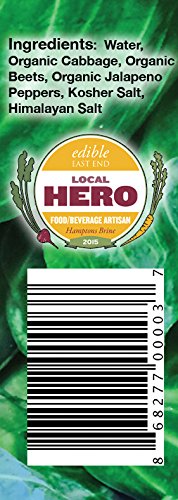 Hamptons Brine Raw Probiotic Sauerkraut Brine - Beets & Jalapenos. Rich in Probiotics. 100% Certified Organic. Fermented… - Image 5