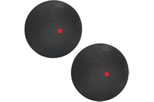 Moovul 2PCS Training Squash Ball Rubber Squash High Reliability Professional Design for Beginner Competition Training(Single 