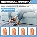 OUTERDO Bunion Corrector, Foot Bunion Splint Elastic and Adjustable Toe Support Comfortable Fit for Unisex, Big Toe Corrector Straightener Pain Relief for Bunion Overlap Crooked Toes (1 Pair)