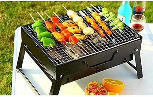 SellTag Barbeque/Portable Charcoal Barbecue Table Camping Outdoor Garden Grill BBQ Black Carbon Steel Color Black