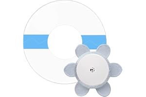 YOYOFOX Adhesive Patches for Libre 2, 40 Pack Waterproof Clear Patches and 1 plastsic Shield,Hold Your Sensor Tight up to 10days (Translucent)