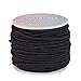 BENECREAT 3mm 20 Yards Elastic Cord Stretch Thread Beading Cord Fabric Crafting String (3mm, Black)