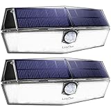 200 LED Solar Motion Lights with 3 Optional Modes, IP67 Waterproof, Easy-to-install Security Lights for Backyard, Front Door, Yard, Garage, Deck 2 PACK