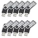 MECO 10Pcs USB Flash Drive 8GB 8G USB 2.0 Memory Stick Fold Storage Thumb Stick Pen Drive Swivel Design Black