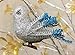 Bird Ornaments Clip-Ons - Set of 12 Includes 3 Each of Red, Blue, Gold and Silver - Sequins and Glitter - Craft Accessories - Each is 3