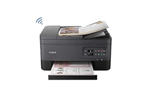 Canon PIXMA TR7020 Wireless Home Ofﬁce All-in-One Inkjet Printer with ADF (Black) (4460C003)