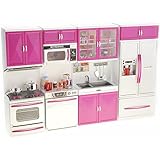 barbie doll kitchen set amazon