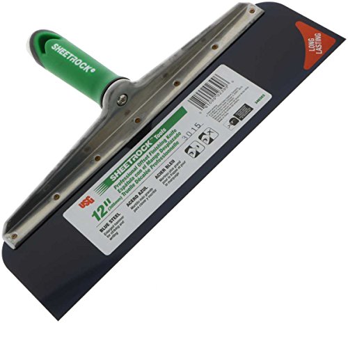 USG Sheetrock Offset Drywall Taping Knife - Blue Steel Blade (12-Inch)