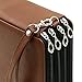 BTSKY®Colored Pencil Case Holder- Big Capacity Deluxe PU Leather Storage Pencil Organizer Holds 160 Pencils with Handle Strap for School College Office Watercolor Pencils Organization(Brown)