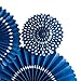 Monkey Home Tissue Paper Tassel Tissue Paper Pom Poms Flowers Paper Fans Kit for Party Decorations Wedding,Festival,Party Decoration (Navy)