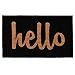 Calloway Mills 100231729BNS Script Hello Doormat, 17" x 29", Black/Natural primary