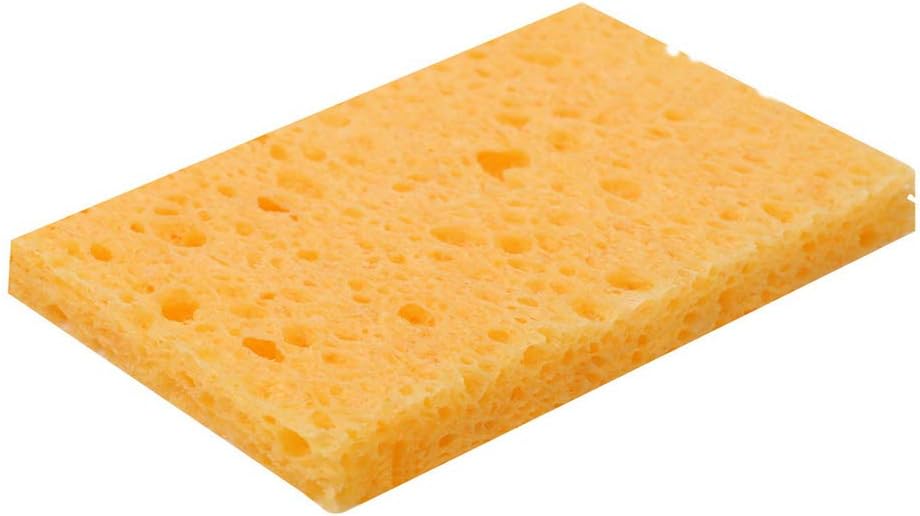 10Pcs Replacement Soldering Sponge, 45mmx35mmx1mm Solder Tip Cleaning Sponge Pad for Welding Station