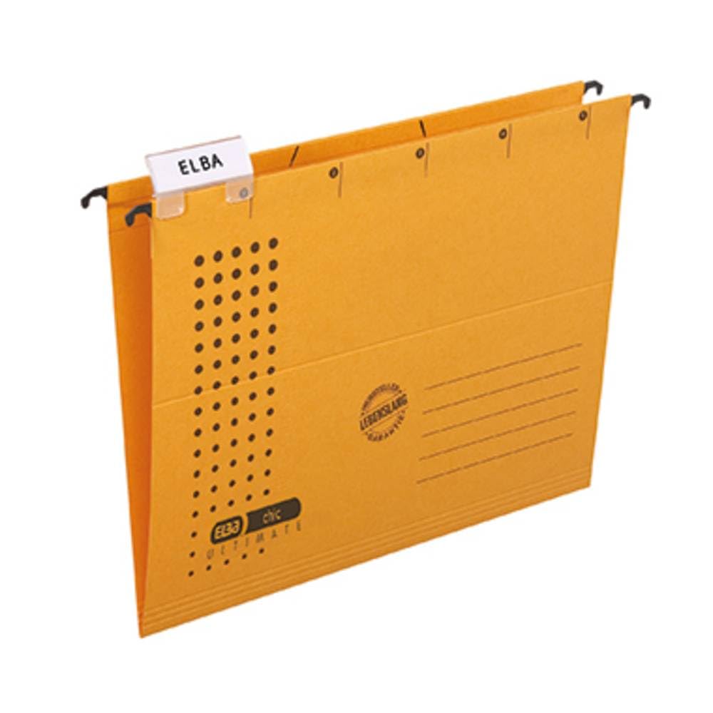 Elba Chic 85801GB Suspension Files A4 Recycled Cardboard 230 g/m² Yellow Pack of 5