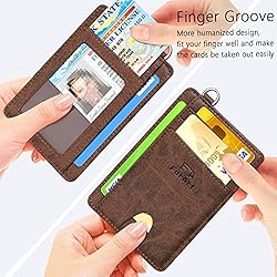 FurArt Slim Minimalist Wallet, Front Pocket