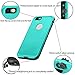 HESGI iPhone 6S Plus Waterproof Case, IP-68 Waterproof Shockproof Dust Proof Snow Proof Full Body Protective Case Cover for Apple iPhone 6S Plus iPhone 6 Plus 5.5[Teal]