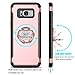 DONWELL Galaxy S8 Plus Business Style Hybrid Shockproof Protective Phone Case Cover with Built-in Ring Grip Stand Holder for Samsung Galaxy S8+ / SM-G955 6.2