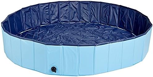 Slaiya Easy Set Inflatable Swimming Pool (47.2x11.8(in), Lighe blue/Blue)