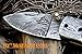DKC Knives (5 8/18) Sale DKC-43 RED Thumb Damascus Steel Folding Pocket Knife 3.5