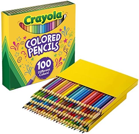Crayola Coloured Pencils Grownup Coloring Set, Reward, 100 Rely