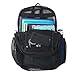 Deluxe See Through Mesh Backpack with Bungee Cord & Adjustable Padded Straps for Swimming, Travel (Black)