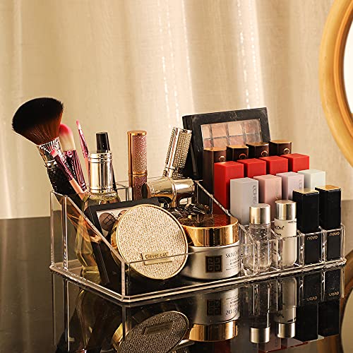 Cq acrylic Clear Makeup Organizer And Storage Stackable X Large Skin
