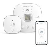 myQ Chamberlain Smart Garage Control - Wireless Garage Hub and Sensor with Wifi & Bluetooth - Smartphone Controlled, New Desi