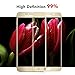Note 5 Screen Protector,Full Coverage Premium Tempered Glass Screen Protector Clear Film for Samsung Galaxy Note 5(Gold)