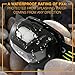 Headlamp - Rechargeable USB Headlight - Head Torch with One Bright White and Two Red Lights - Led Head Lantern for Dog Walking, Running and Camping