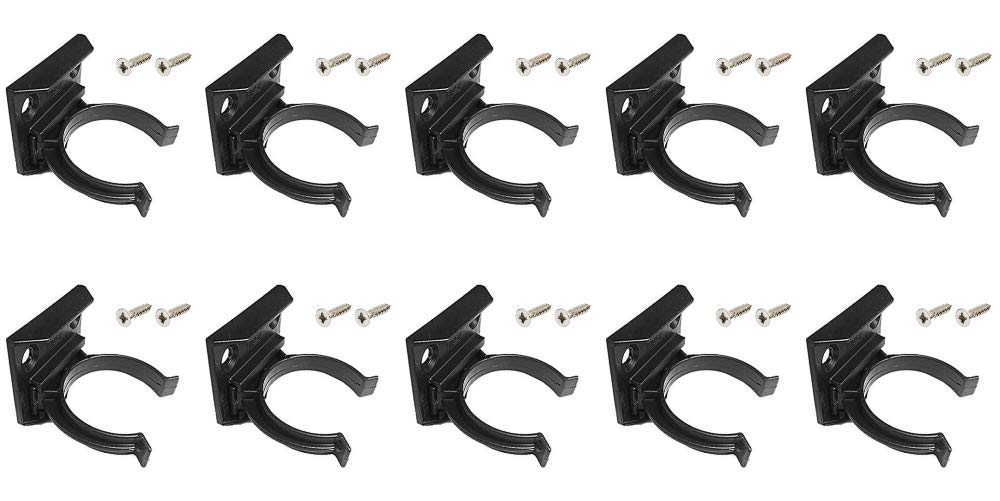 x10 Kitchen Kick Board Plinth Clips & Bracket Fits 30-31mm Diameter + 20 Screws