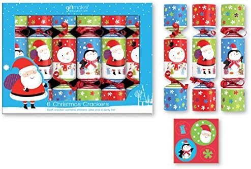 Pack Of 6 Mini Children's Christmas Crackers