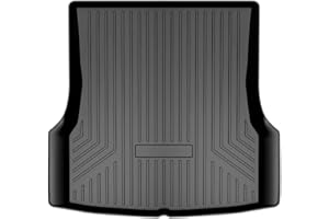 Mixsuper Custom Fit Rear Cargo Liner for Tesla Model S 2012-2020 All Weather Trunk Liner Cargo Mat Black (Not Fit 2021 Tesla Model S Plaid/Long Range)