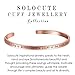Solocute Mothers Day Rose Gold Bangle Bracelet Engraved The Story Of Friendship Is Written On The Pages Of The Heart. I Am a Better Me Because Of You Inspirational Jewelry, Womens Cuff Bracelets