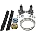 42" Sears Craftsman LT1000 LT2000 LT3000 Rebuild Kit 144959 130794 134149 173437 Belt Made with Kevlar, Oregon Blades primary