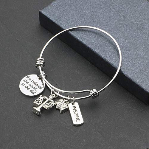 EIGSO Lawyer Gifts Scales of Justice Lawyer Bracelet She Believed She Could Lawyer Gift Jewelry Law School Graduation Gift New Lawyer Gift Attorney Gift - Thumbnail 2