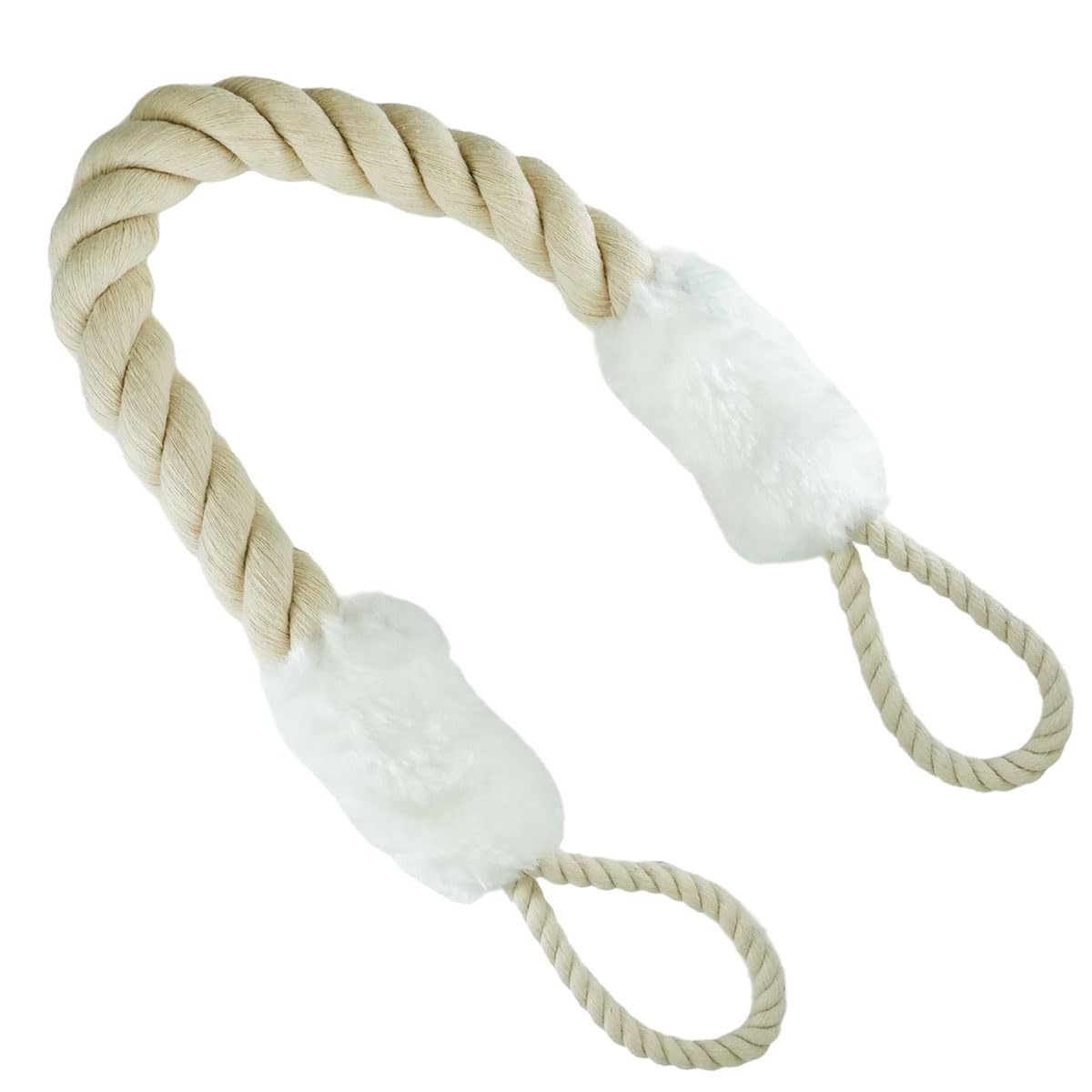 ciciment Anti-Collision Door Stopper Rope, Noise Reducing Door Guard, Anti-Pinch Protection for Door Handles, Safe for Children and Pets (White)