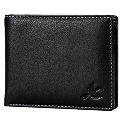 HORNBULL Maddison Mens Black Genuine Leather Wallet