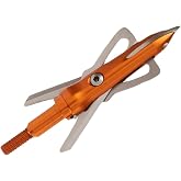 RAGE Crossbow X, 2-Blade Archery Arrow Broadhead, 100 or 125 Grain with Shock Collar Technology (3-Pack)