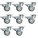Online Best Service 8 Pack 2-Inch 200-Pound Swivel Lock Brake Polyurethane Plate Caster (2