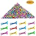 Yexpress 500 Pieces 6 x 13mm Assorted Bright Color Mini Brads Round Paper Fasteners Brass Pastel Metal Brads for Scrapbooking Crafts DIY Paper