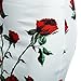 Women OL Style High Waist Floral Geometric Retro Sheathy Midi Pencil Skirt (M,2)